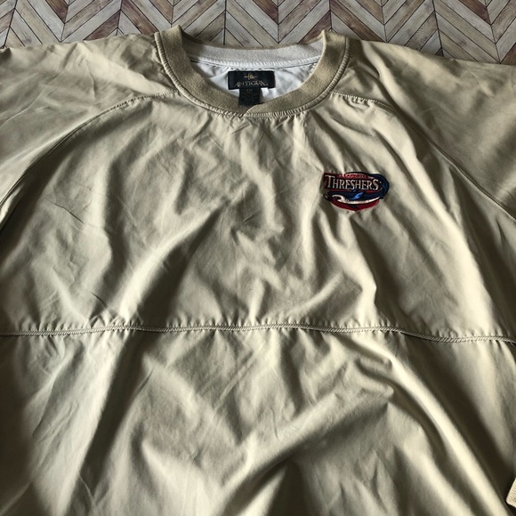 Clearwater Threshers Baseball Pull Over Performance Longsleeve Beige Top XXL - Picture 2 of 7